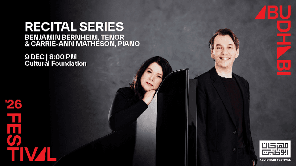 Recital Series: Benjamin Bernheim and Carrie-Ann Matheson at Abu Dhabi Festival 2026