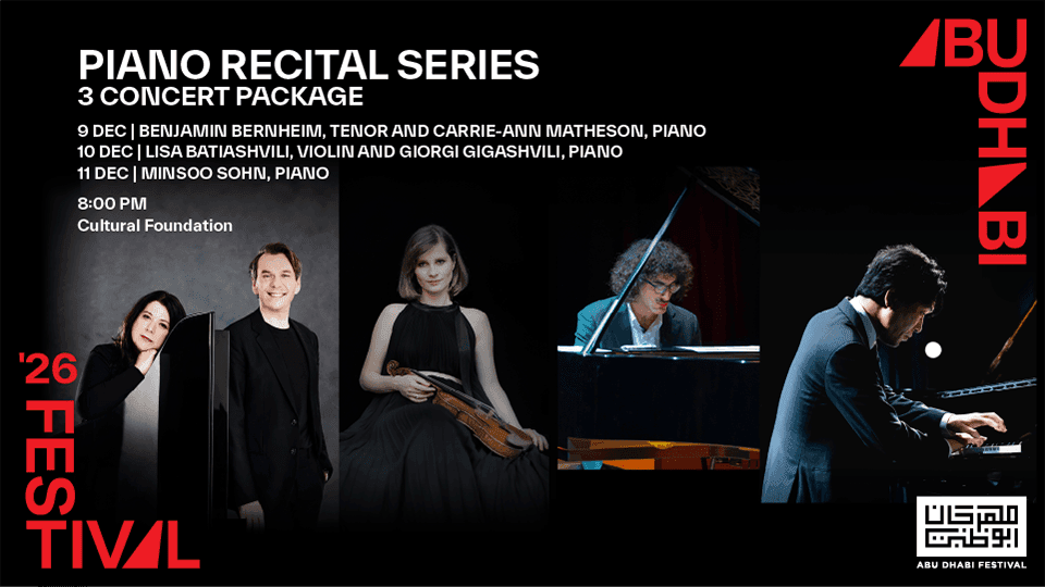 Piano Recital Series: 3 Concert Package in Abu Dhabi