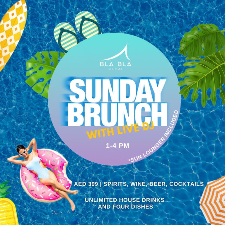 Sunday Pool Brunch at Bla Bla Dubai