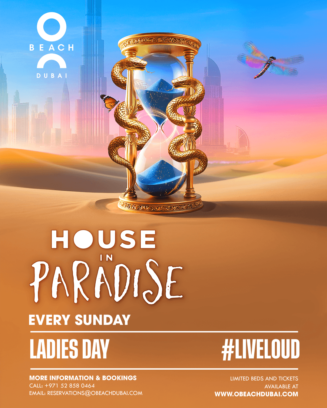 House In Paradise - Ladies Day at O Beach Dubai
